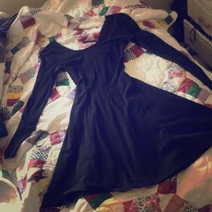 Long-sleeve Black Dress